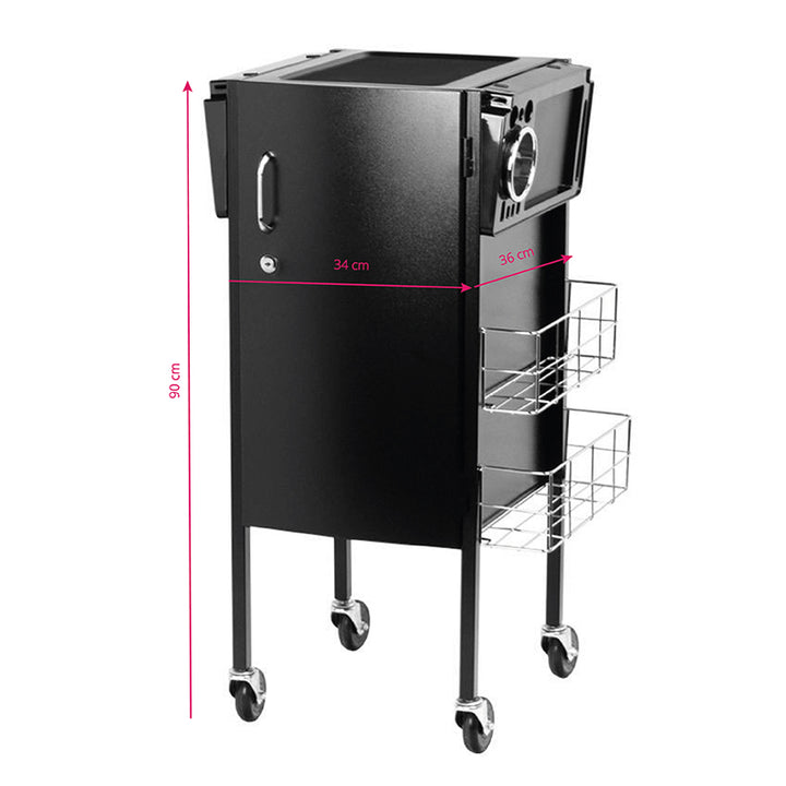Friseurwagen Gabbiano Deluxe 500 Schwarz 3