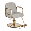 Friseurstuhl Gabbiano Acri Gold Beige