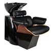Friseur Waschbecken Gabbiano Florence Walnuss Schwarz