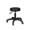 Arbeitshocker Höhenverstellbar Eco Leder AM-303-2 Schwarz