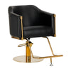 Friseurstuhl Gabbiano Burgos Gold-Schwarz