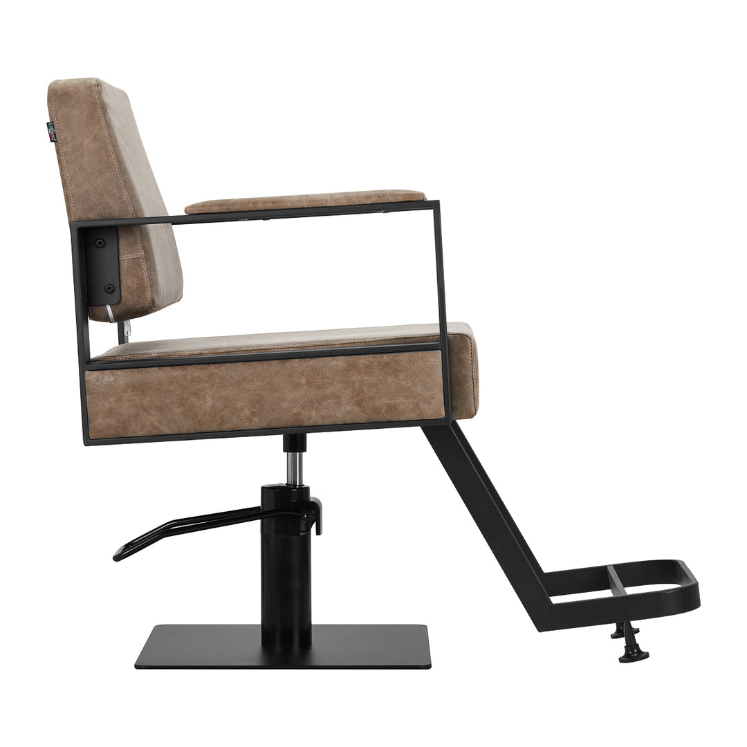 Friseurstuhl Gabbiano Modena Alt Braun 2