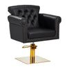 Friseurstuhl Gabbiano Berlin Gold-Schwarz