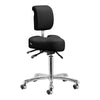 Arbeitshocker Höhenverstellbar mit Lehne Giovanni 1005 Schwarz