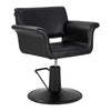 Friseurstuhl Gabbiano Lucca Schwarz-Schwarz