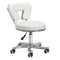 Rollhocker Höhenverstellbar mit Lehne 9266 Weiß