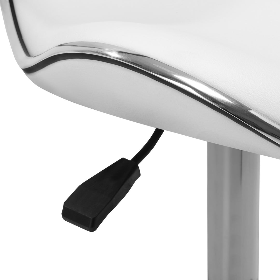 Rollhocker Höhenverstellbar mit Lehne Gabbiano Q-4599 Weiß - Bild 6