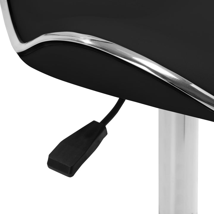 Rollhocker Höhenverstellbar mit Lehne Gabbiano Q-4599 Schwarz - Bild 6