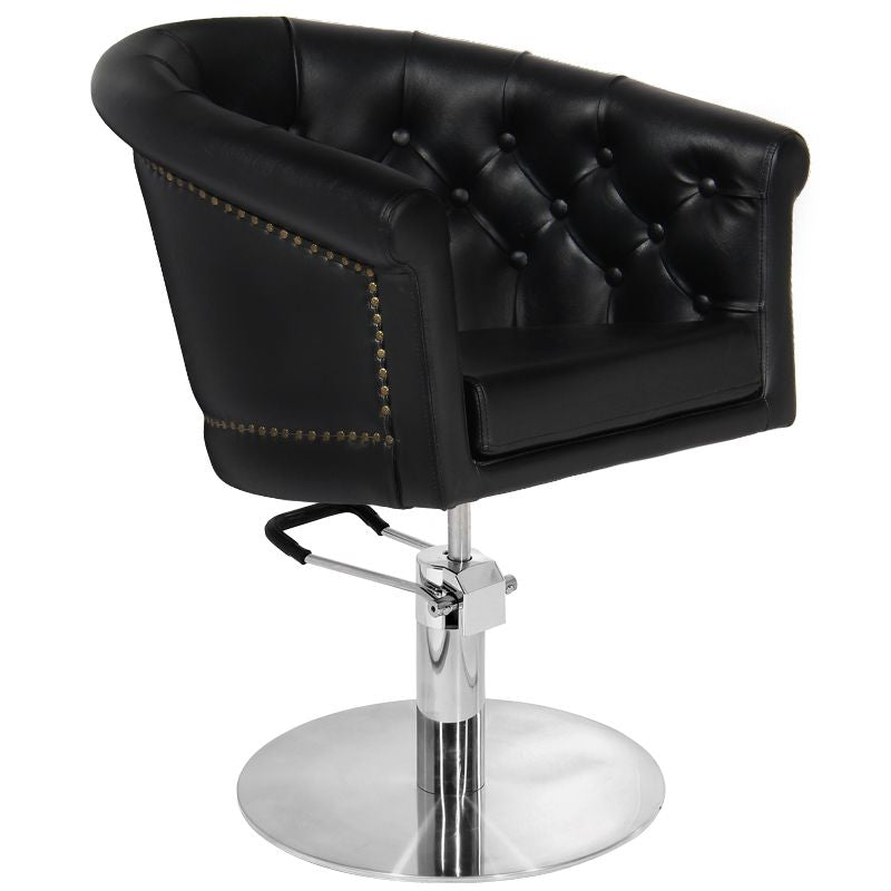 Friseurstuhl Gabbiano London Schwarz