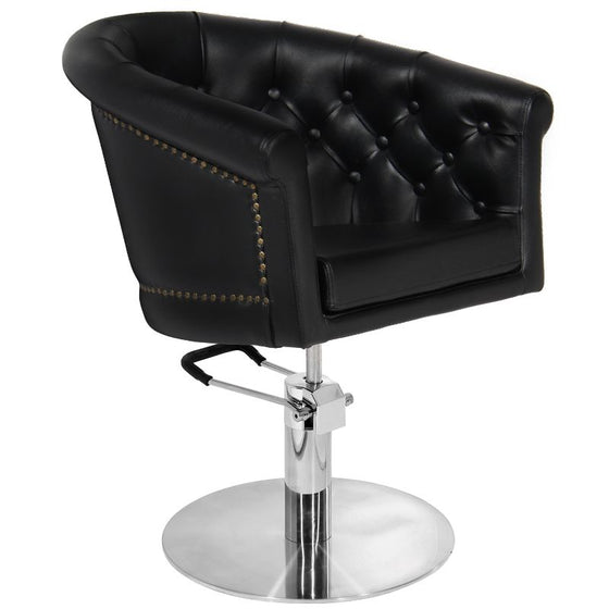 Friseurstuhl Gabbiano London Schwarz