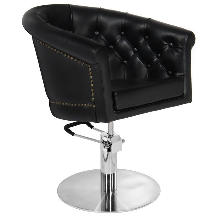 Friseurstuhl Gabbiano London Schwarz