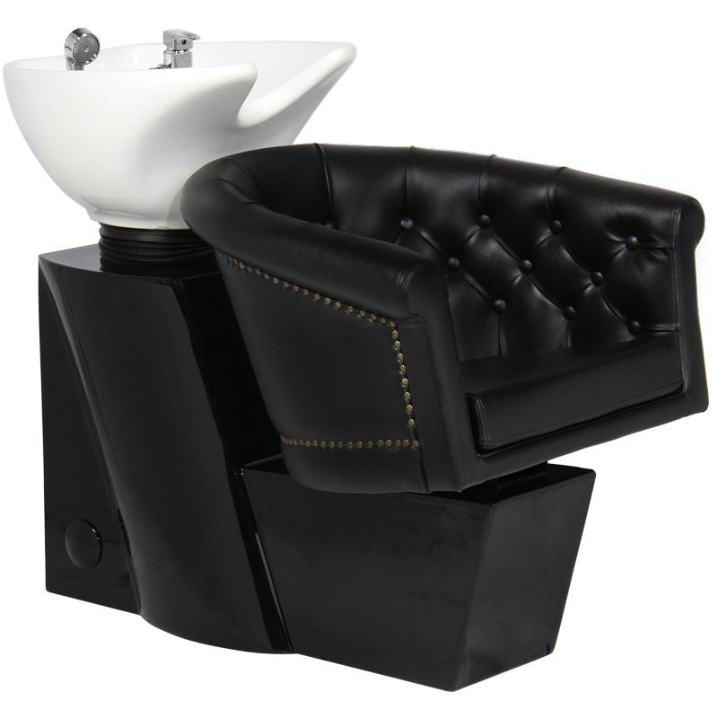 Friseur Waschbecken Gabbiano London Schwarz