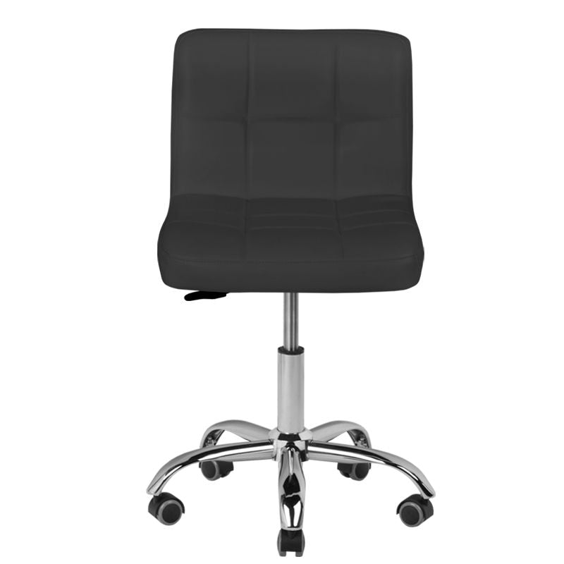Rollhocker Höhenverstellbar mit Lehne A-5299 Schwarz