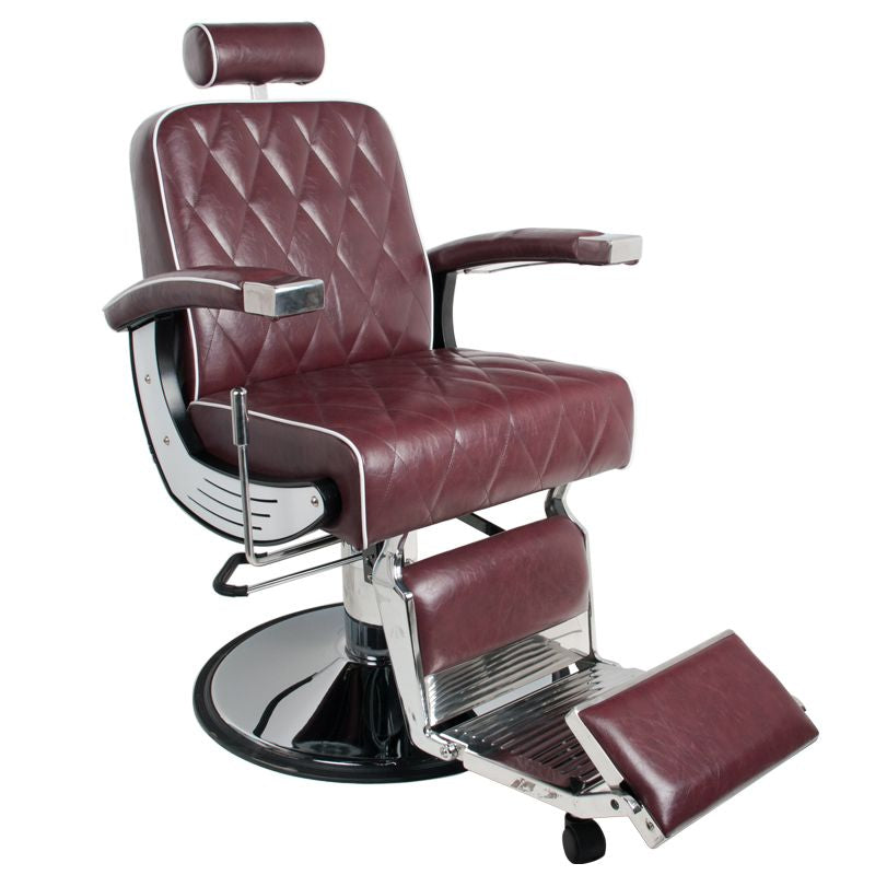 Barberstuhl Gabbiano Imperial Burgundisch 1