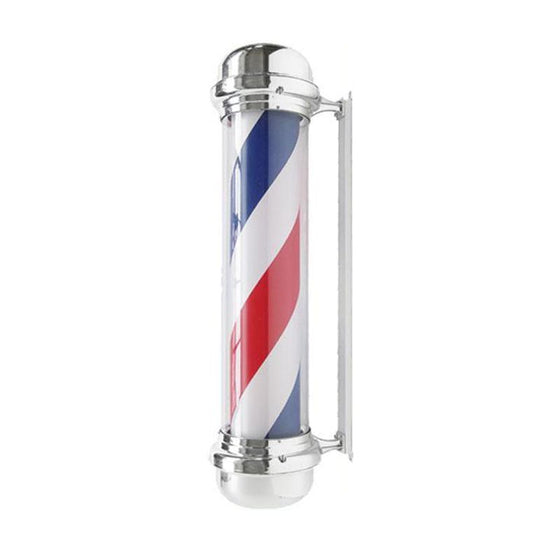 Barber Pole Beleuchtet und Drehend Gabbiano BB-02 Silber