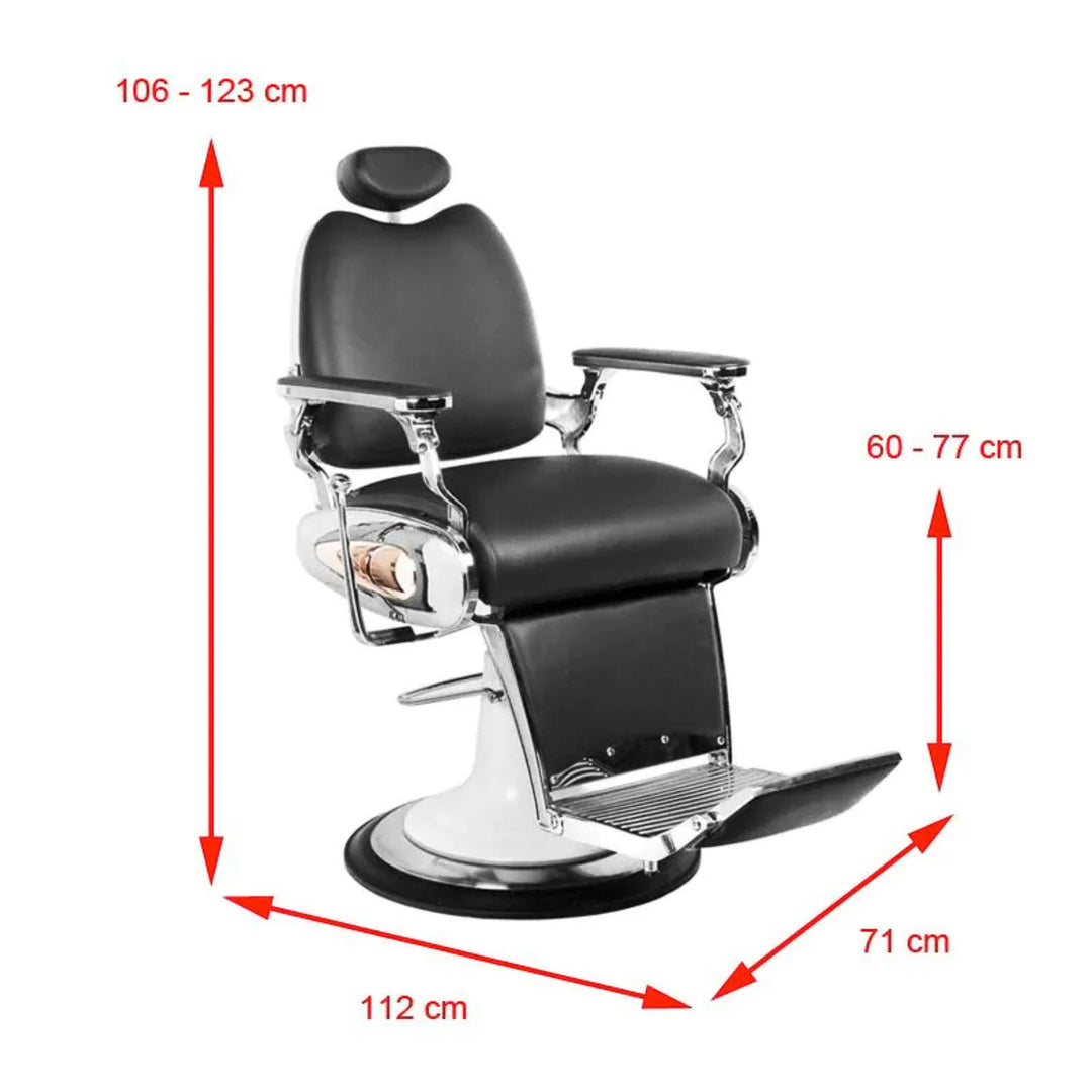 Barberstuhl Gabbiano Moto Style Schwarz - Bild 7