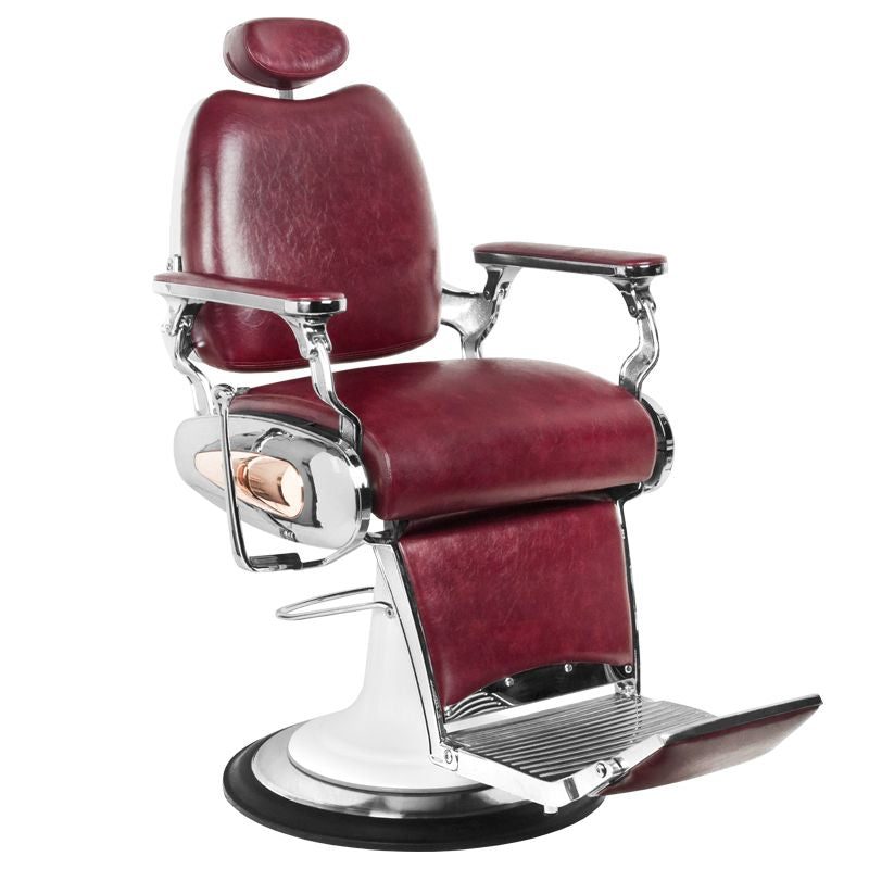 Barberstuhl Gabbiano Moto Style Burgundisch 1