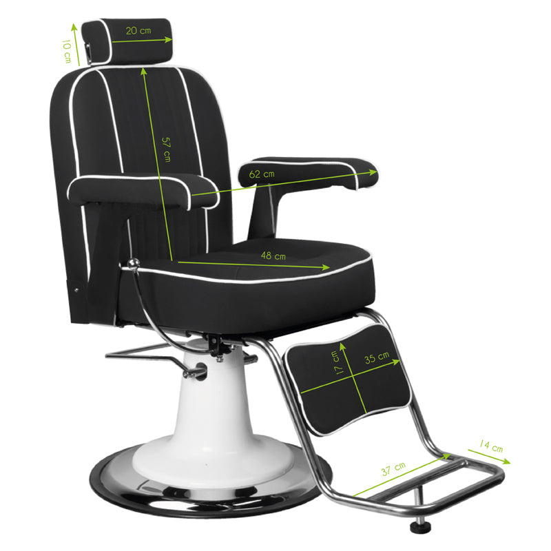 Barberstuhl Gabbiano Amadeo Schwarz - Bild 7