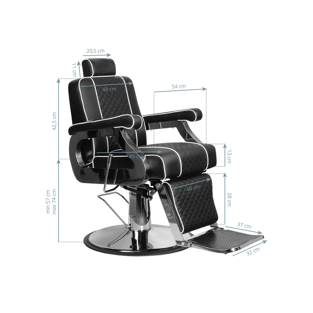 Barberstuhl Gabbiano Paulo Schwarz - Bild 7