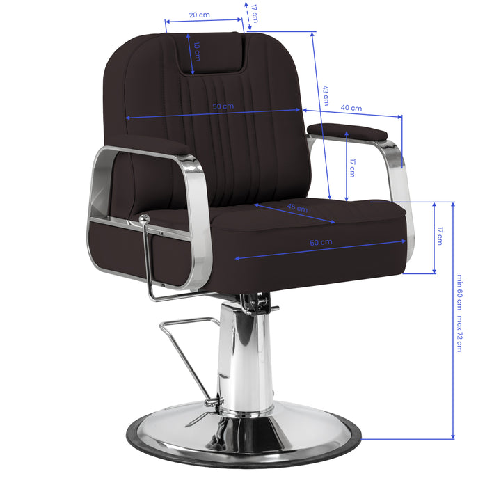 Barberstuhl Gabbiano Rufo Braun - Bild 12