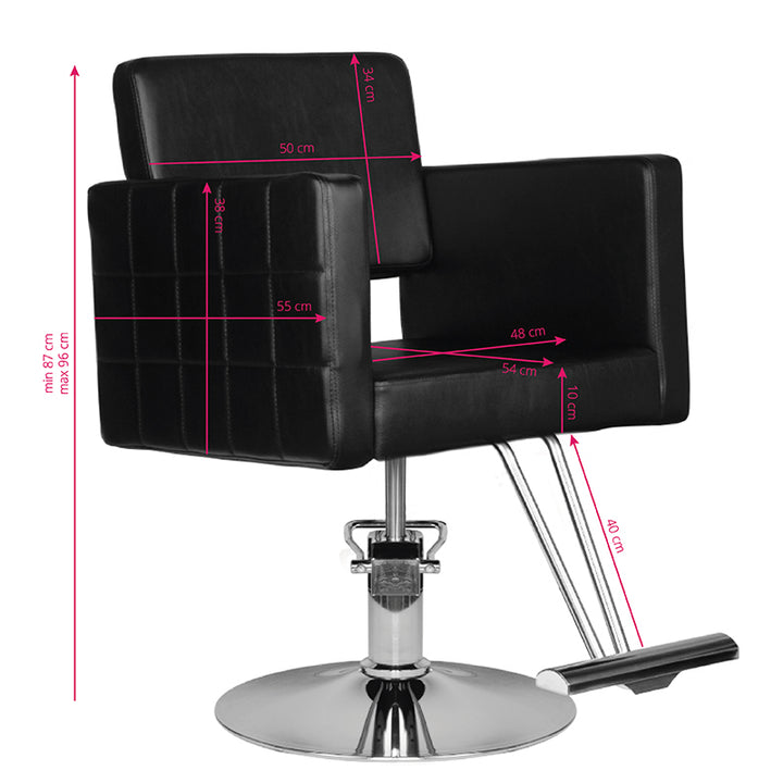 Friseurstuhl Hair System HS33 Schwarz - Bild 5
