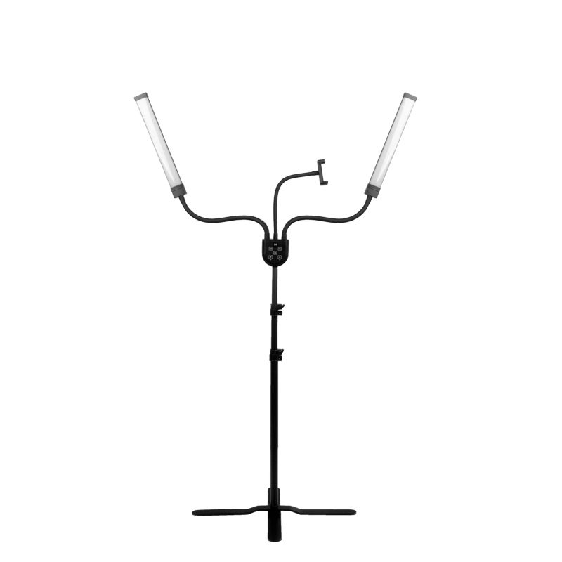 Wimpernlampe LED mit Stativ und einstellbarer Farb- und Lichtintensität Polluks IV Schwarz - Bild 2