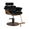 Friseurstuhl Gabbiano Florence Walnuss Schwarz