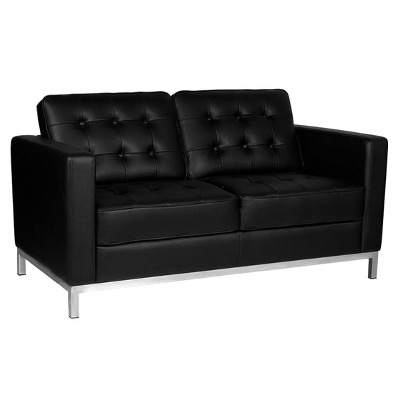 Wartezimmer Sofa Gabbiano BM18019 2-Sitzer Schwarz