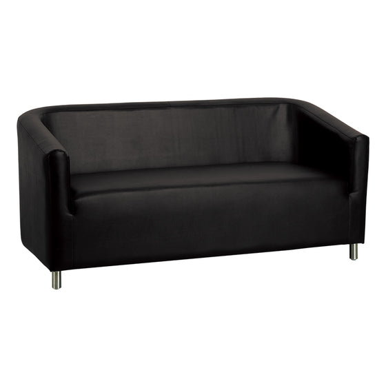 Wartezimmer Sofa Gabbiano M021 3-Sitzer Schwarz
