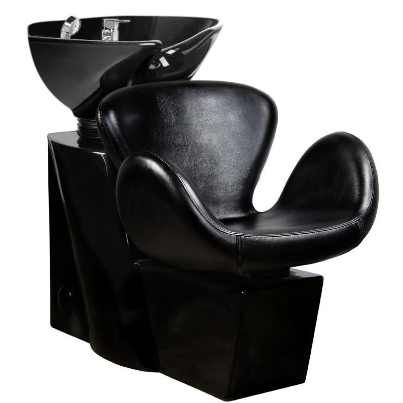 Friseur Waschbecken Gabbiano Amsterdam Schwarz/Schwarz