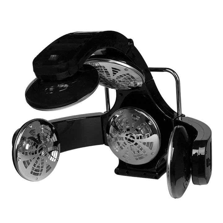 Infrarothaube Trockenhaube mit Wandarm Gabbiano 868A Schwarz - Bild 2