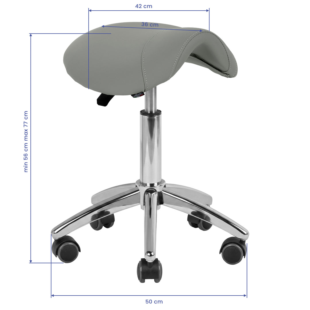 Sattelhocker Höhenverstellbar AM-302 Grau - Bild 8
