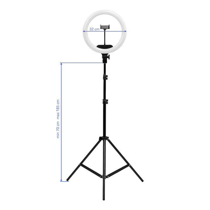 Ringlicht mit Stativ 13" 36W Schwarz - Bild 16
