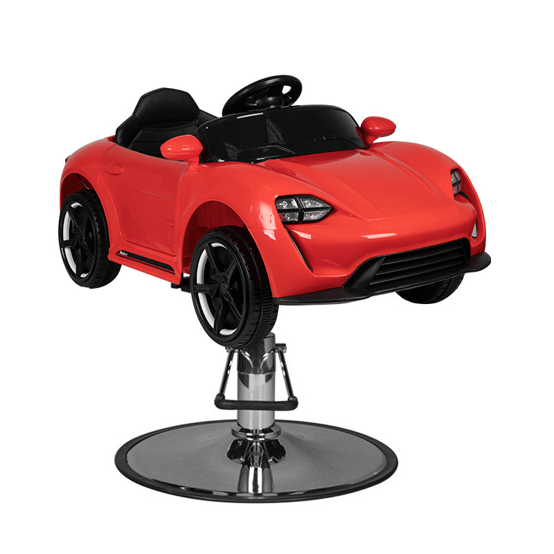 Kinderfriseurstuhl Auto Porshe Rot 1