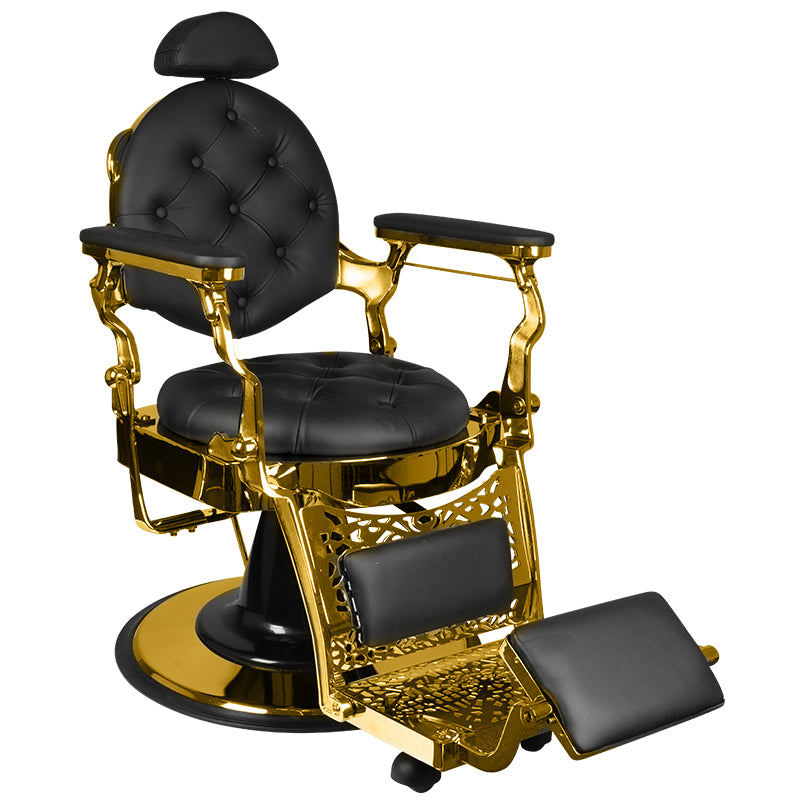 Barberstuhl Gabbiano Giulio Gold Schwarz