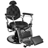 Barberstuhl Gabbiano Giulio Silver Schwarz