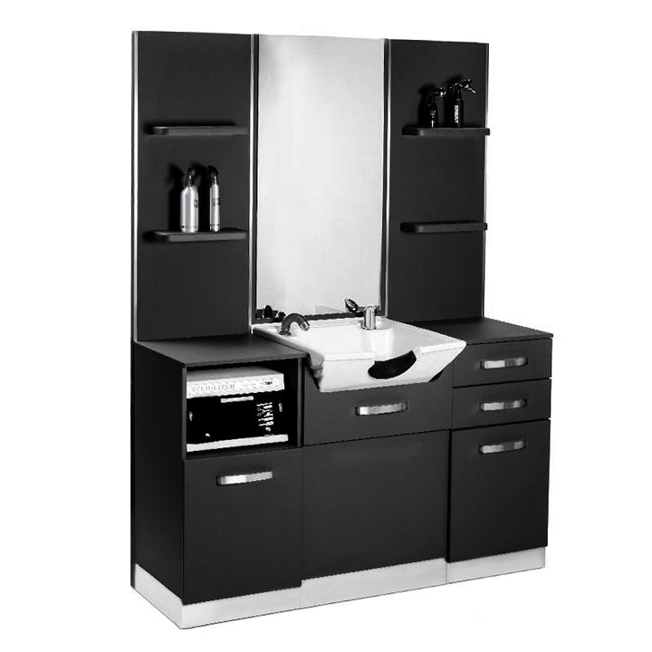 Bedienplatz Gabbiano Mit Waschbecken B085 Schwarz