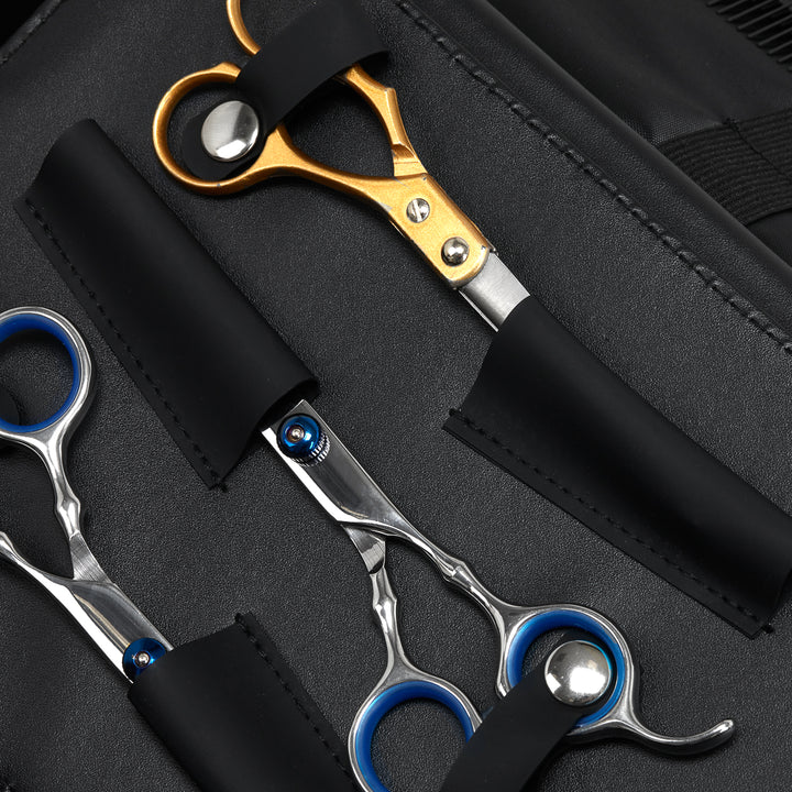 Friseurkoffer Stoff mit Reißverschluss Schwarz - Bild 6