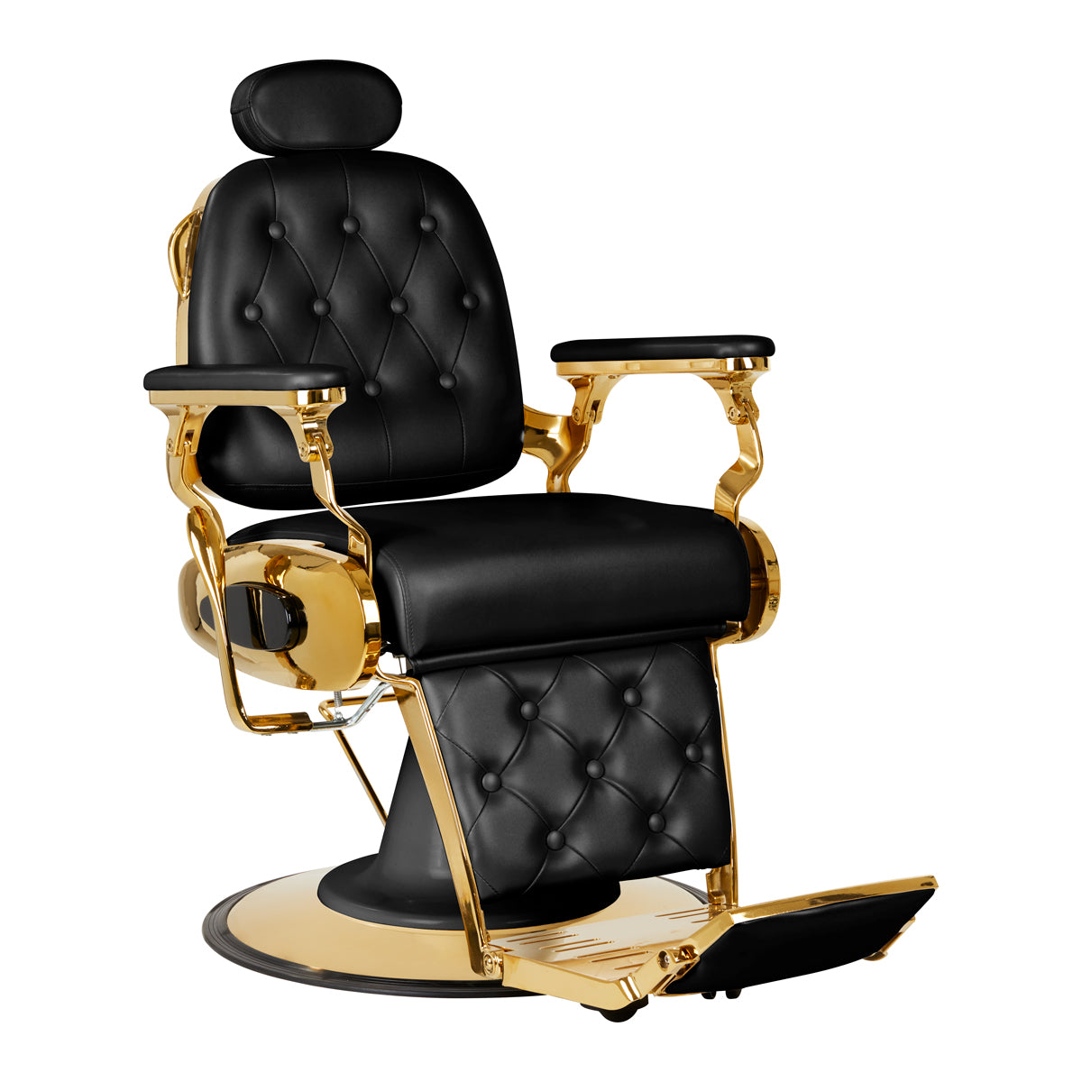 Barberstuhl Gabbiano Francesco Gold Schwarz