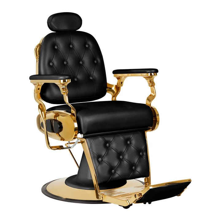 Barberstuhl Gabbiano Francesco Gold Schwarz