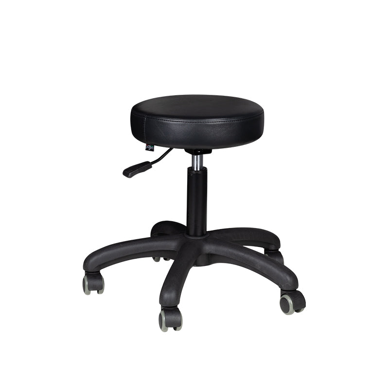 Arbeitshocker Höhenverstellbar Eco Leder AM-303-2 Schwarz