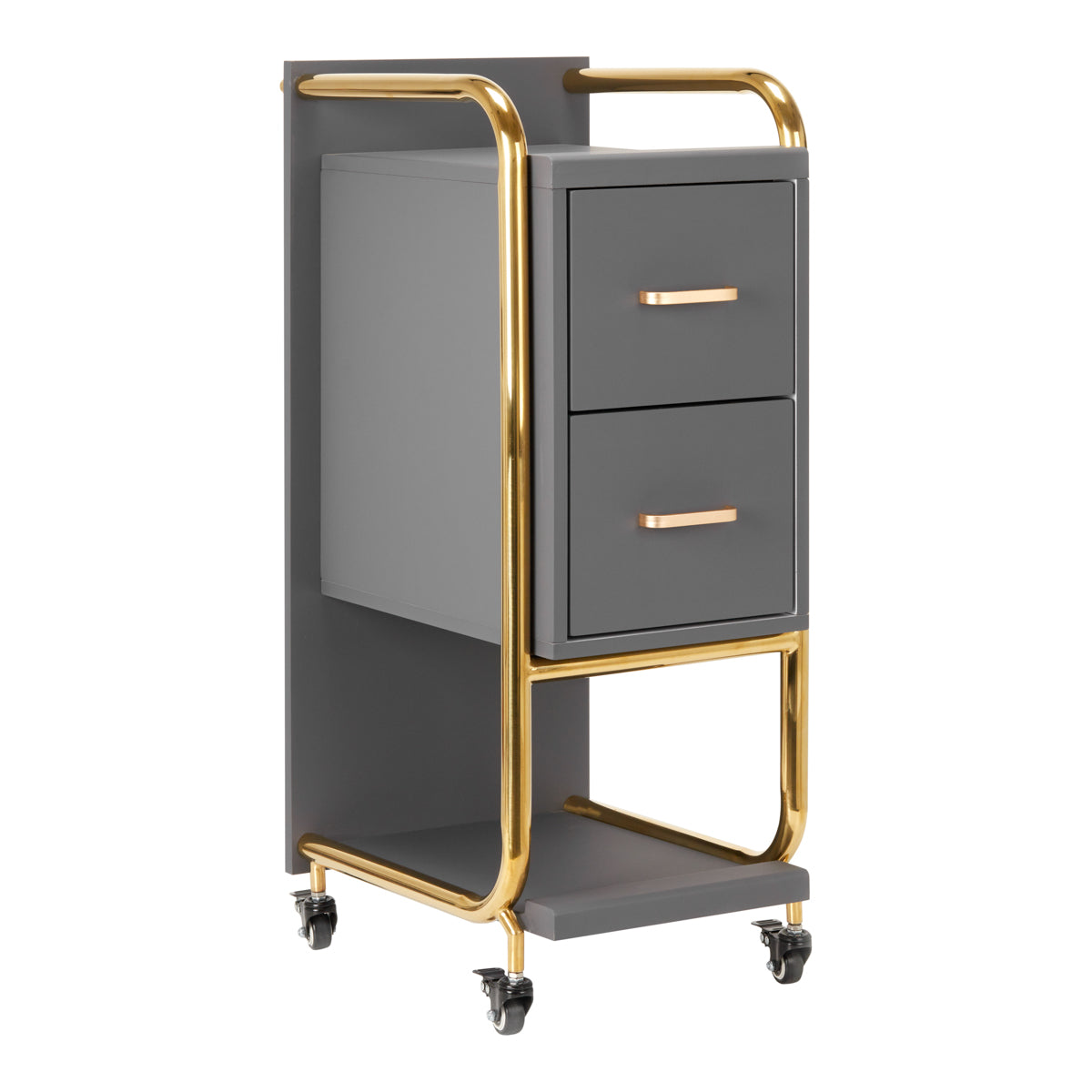 Friseurwagen Gabbiano Solo Grau-Gold