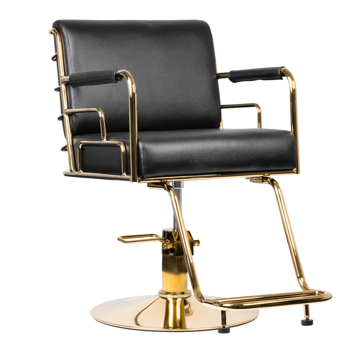 Friseurstuhl Gabbiano Prato Gold Schwarz