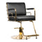 Friseurstuhl Gabbiano Prato Gold Schwarz