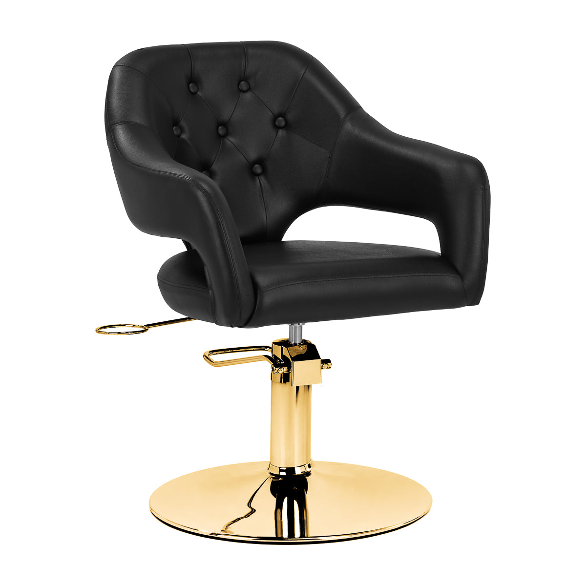 Friseurstuhl Gabbiano Parma Gold-Schwarz