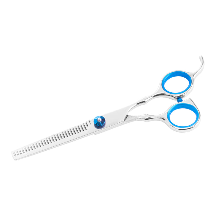 Effilierschere Snippex 6 Zoll Silber-Blau