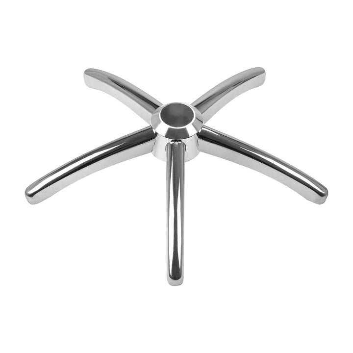 Hocker Fußkreuz 5-Stern Chrom ohne Rollen Activeshop