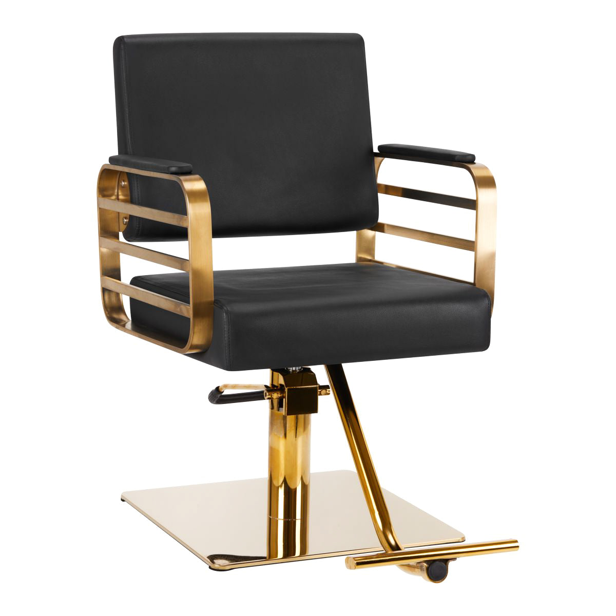 Friseurstuhl Gabbiano Avila Gold Schwarz