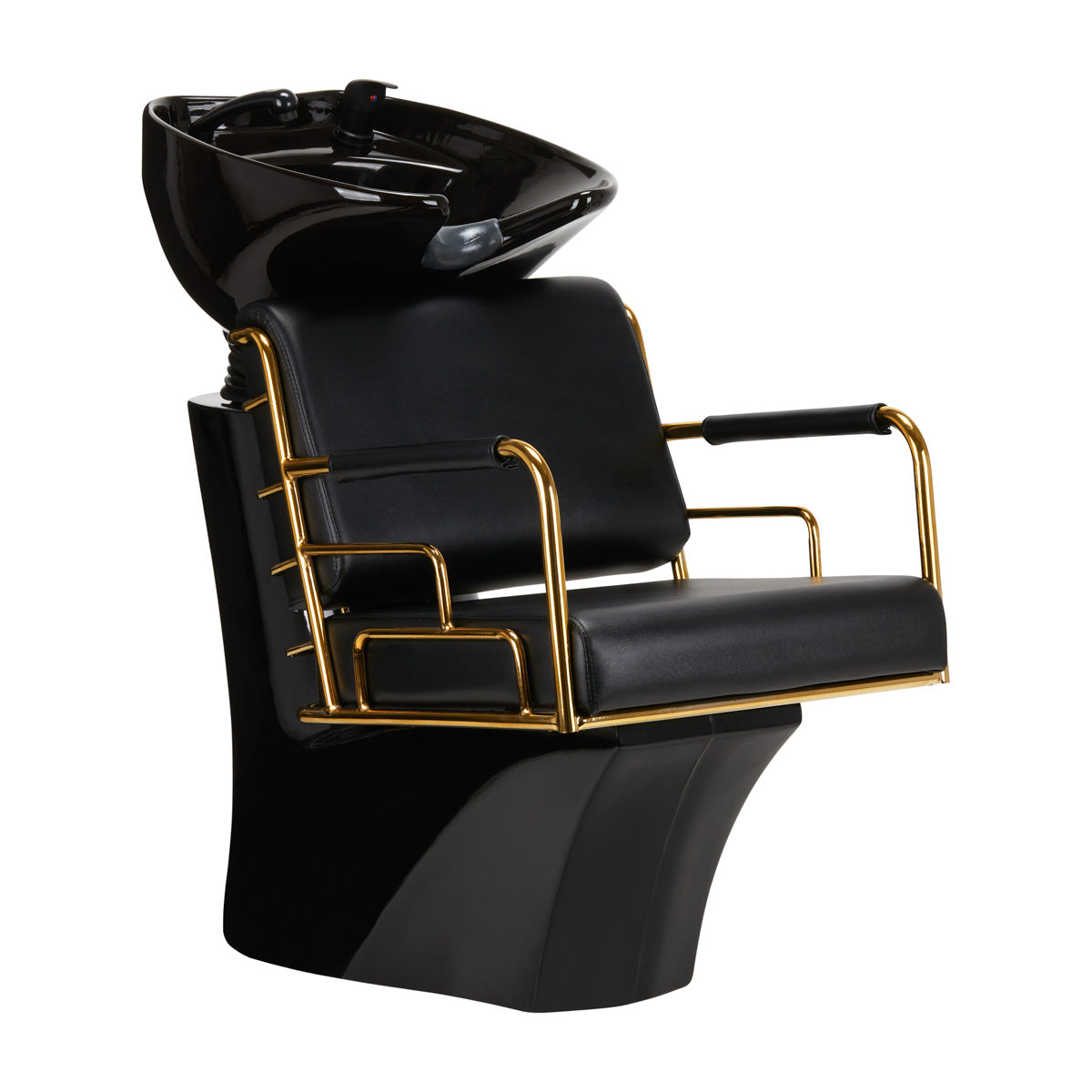 Friseur Waschbecken Gabbiano Prato Schwarz Gold