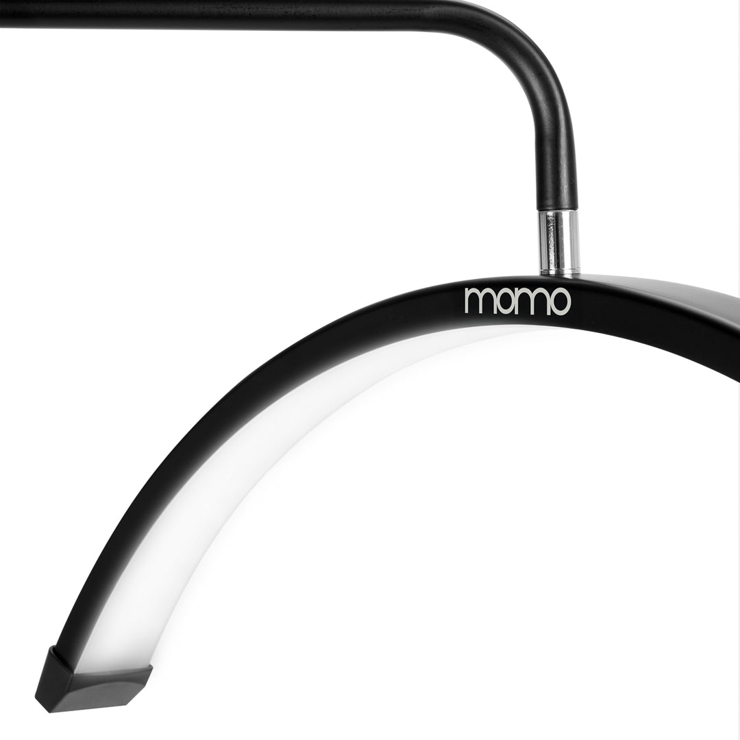 Wimpernlampe LED mit Stativ und einstellbarer Farb- und Lichtintensität Momo Moon MX6 Schwarz